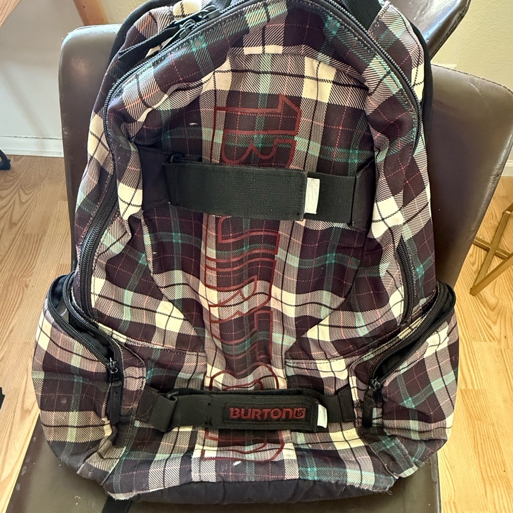 Burton Plaid Backpack Skateboard/Snowboard